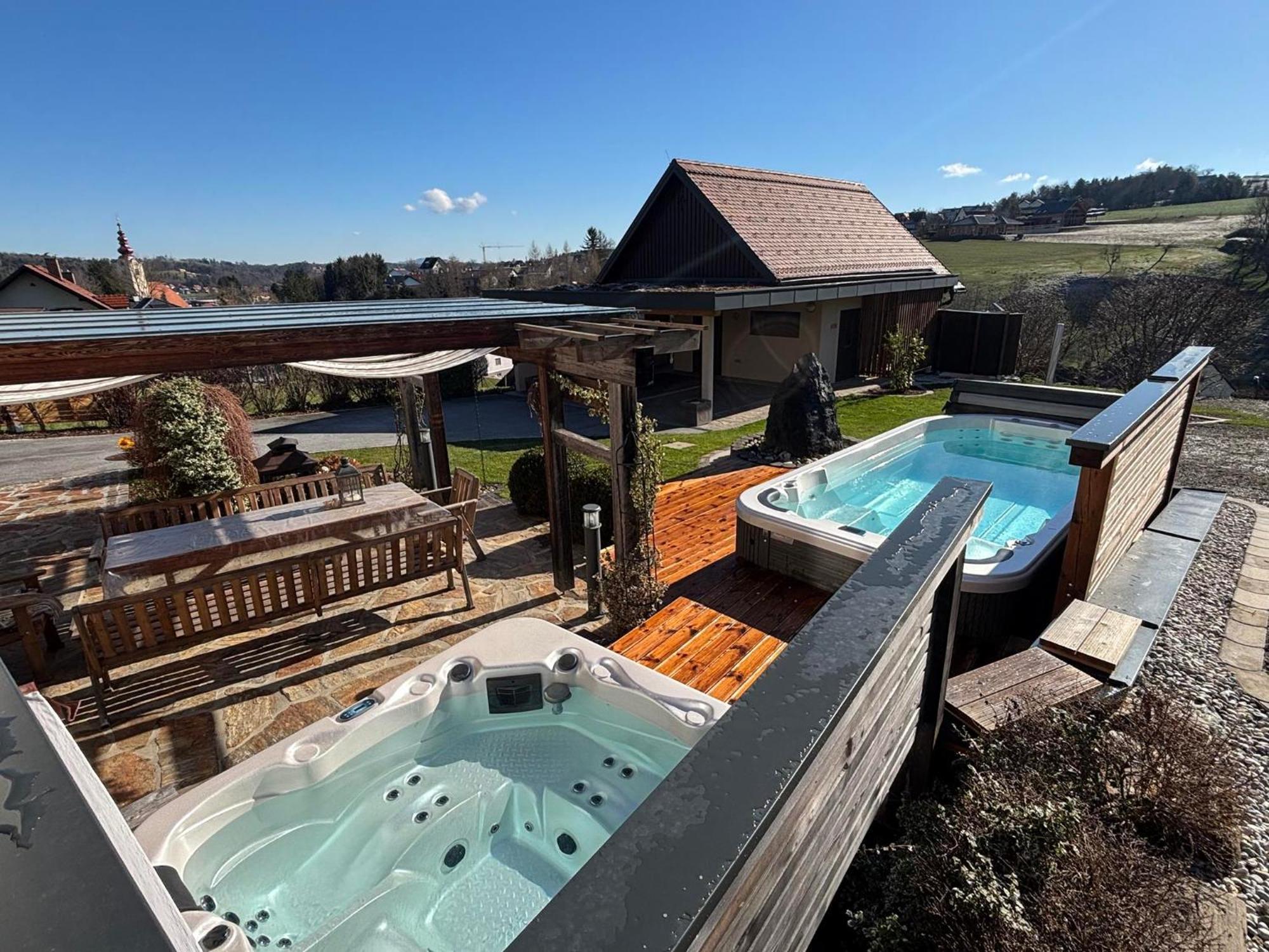 Das "Ferienhaus Eibiswald" Landhaus Refugium Im Schilcherland - Sauna Und Spa Esterno foto